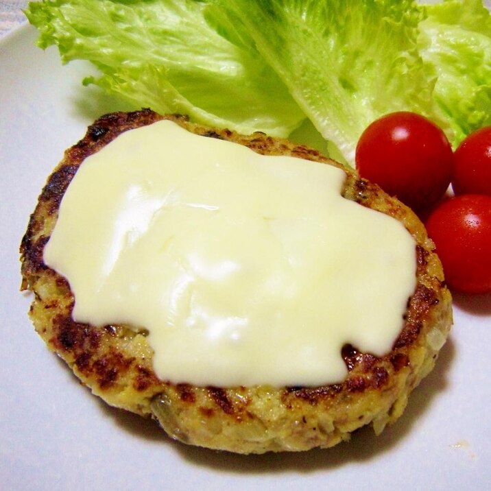 ヘルシー♪チーズとろ~り高野豆腐&塩こんバーグ